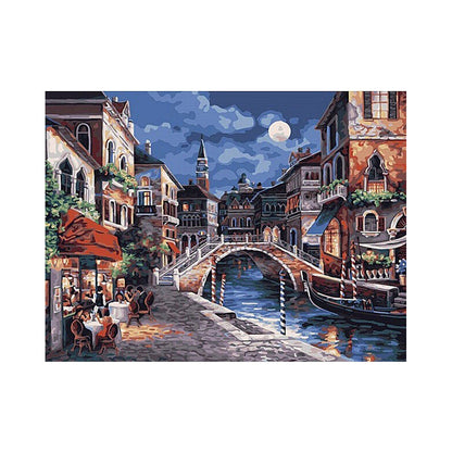 Moonlit Venetian Canal - 40x50 cm paint by numbers kit