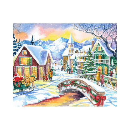 Enchanted Christmas Village - 40x50 cm paint by numbers kit