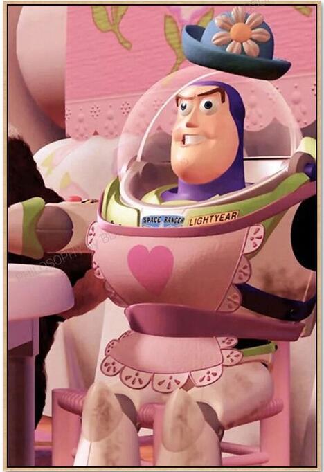Playful Pink Space Hero - 40x50 cm paint by numbers kit