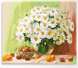 Daisies and Summer Fruit - 40x50 cm paint by numbers kit