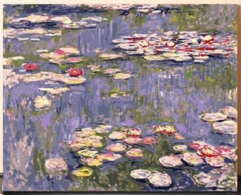 Impressionist Water Lily Pond - 40x50 cm paint by numbers kit