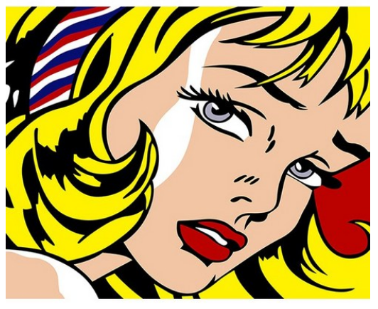 Retro Pop Art Heartbreak - 40x50 cm paint by numbers kit