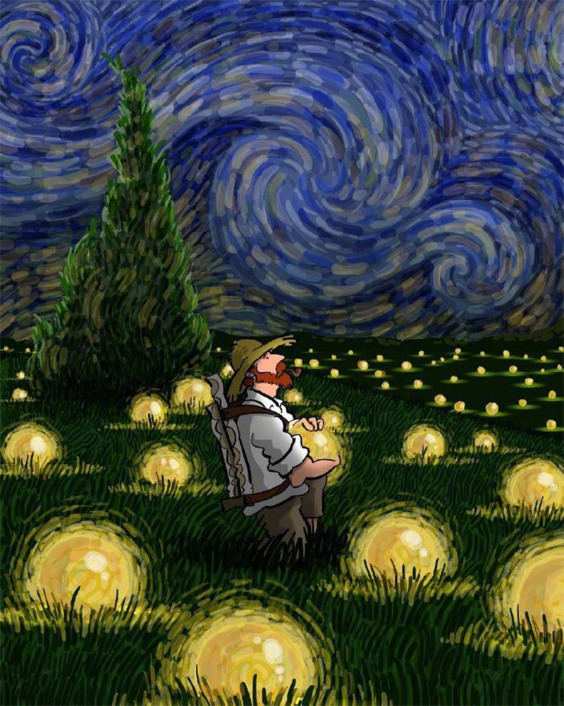 Dreamer in a Field of Light - 40x50 cm paint by numbers kit