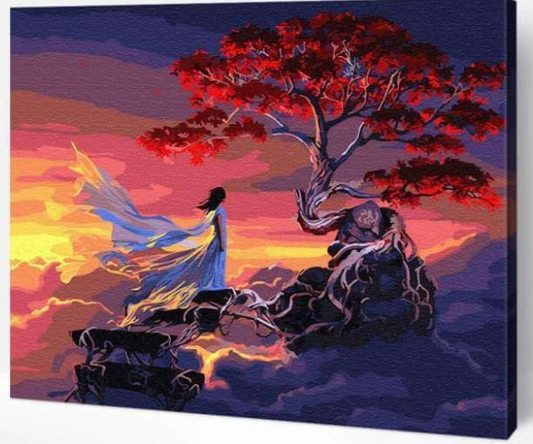 Sunset Tree Dreamscape