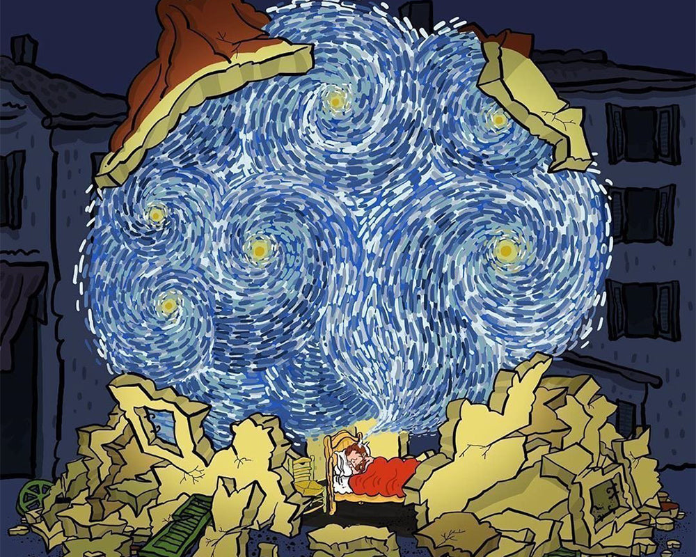 Starry Night Paper Dream - 40x50 cm paint by numbers kit