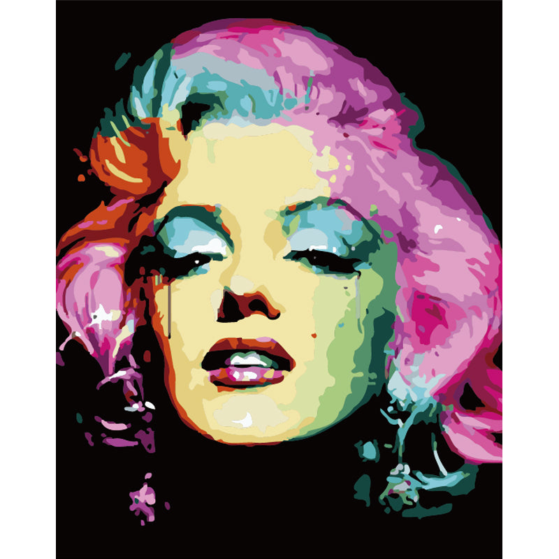 Colorful Pop Art Muse - 40x50 cm paint by numbers kit