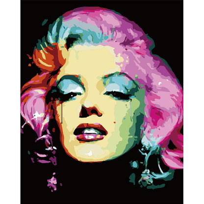 Colorful Pop Art Muse - 40x50 cm paint by numbers kit