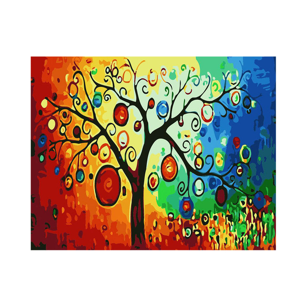 Whimsical Color Tree - 40x50 cm paint by numbers kit