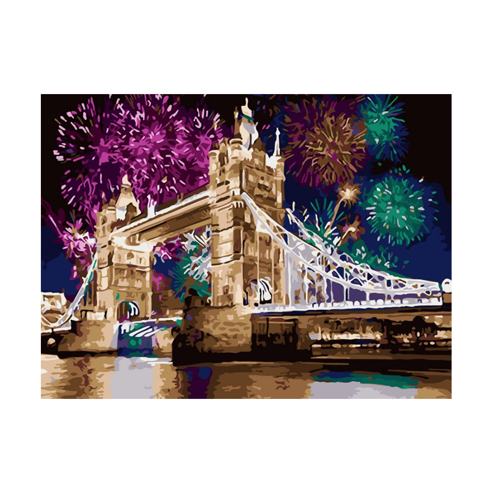Tower Bridge Fireworks - 40x50 cm paint by numbers kit