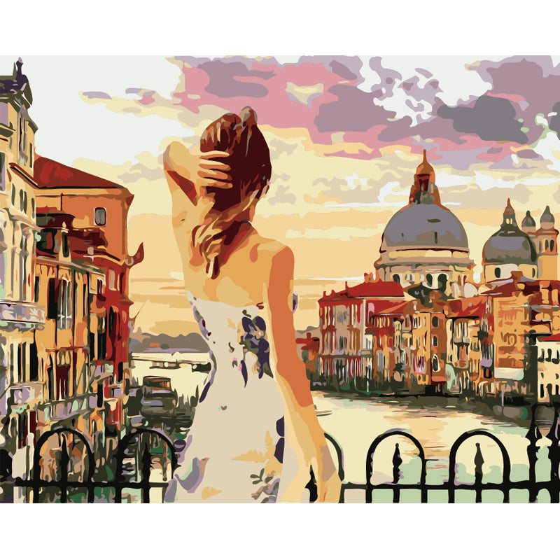 Romantic Venice Overlook - 40x50 cm paint by numbers kit