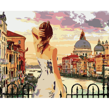 Romantic Venice Overlook - 40x50 cm paint by numbers kit