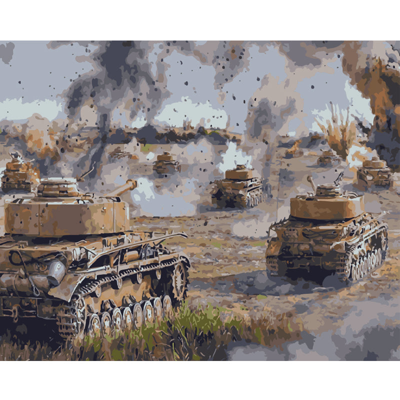 Armored Battlefront - 40x50 cm paint by numbers kit