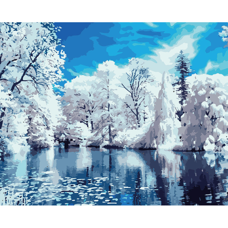 Winter Reflections - 40x50 cm paint by numbers kit