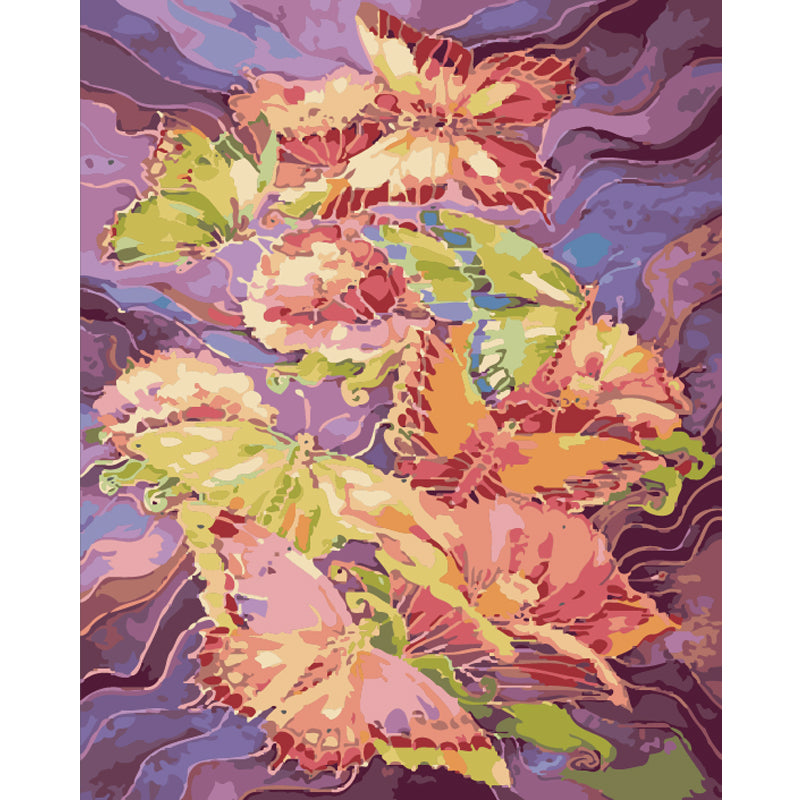 Pastel Butterfly Dance - 40x50 cm paint by numbers kit