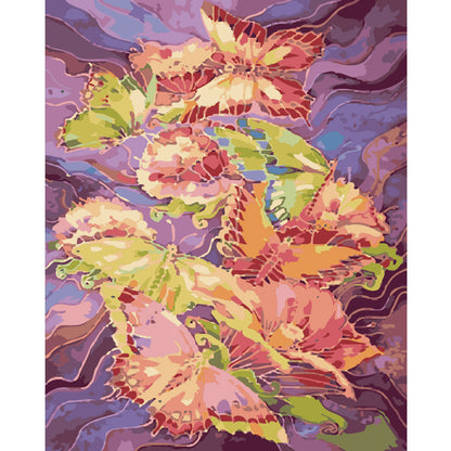 Pastel Butterfly Dance - 40x50 cm paint by numbers kit