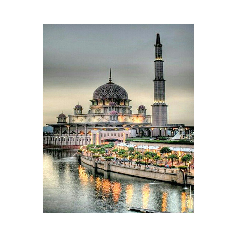 Grand Mosque Reflections - 40x50 cm paint by numbers kit
