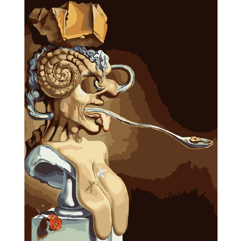 Surreal Profile with Spiral Mind - 40x50 cm paint by numbers kit