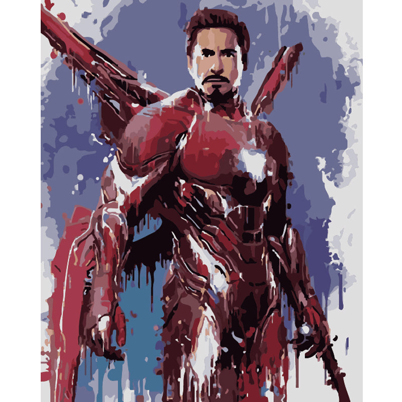 Armoured Hero Portrait - 40x50 cm paint by numbers kit