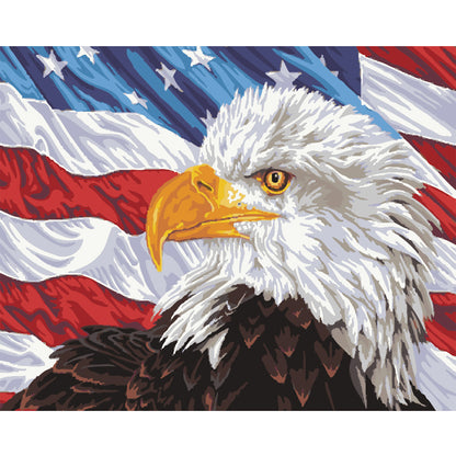 Patriotic Bald Eagle - 40x50 cm paint by numbers kit