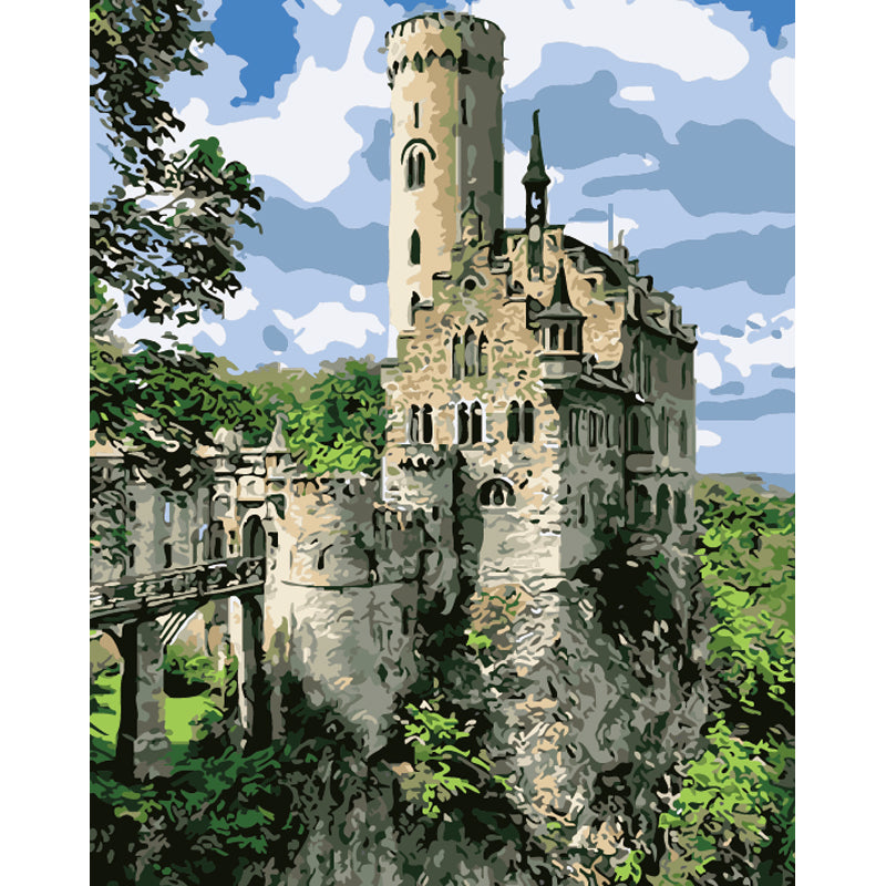 Enchanted Stone Castle - 40x50 cm paint by numbers kit