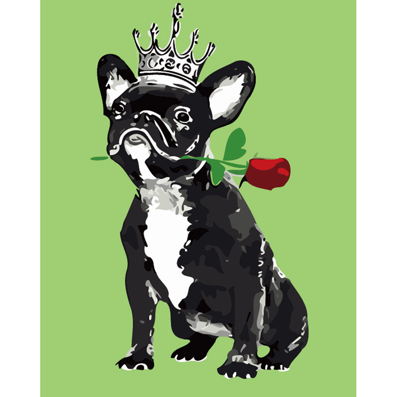 Royal French Bulldog - 40x50 cm paint by numbers kit