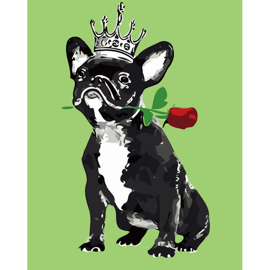 Royal French Bulldog - 40x50 cm paint by numbers kit