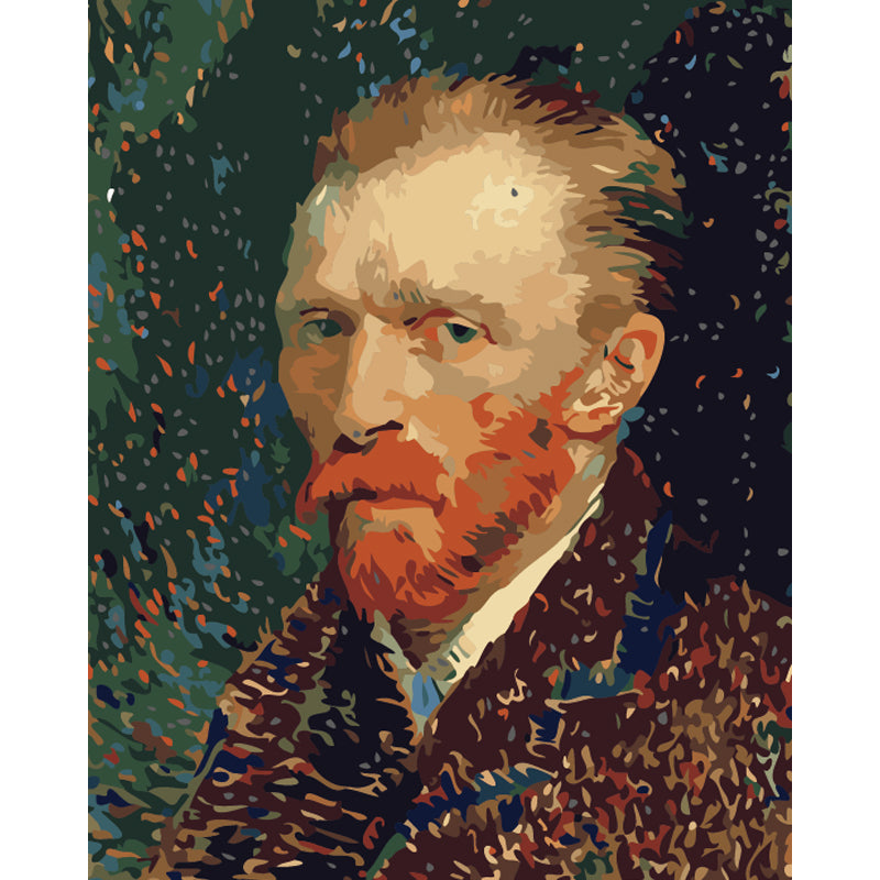 Post Impressionist Artist Portrait - 40x50 cm paint by numbers kit