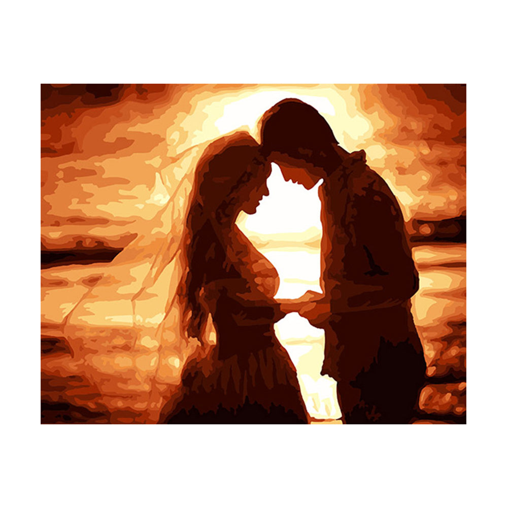 Sunset Lovers Silhouette - 40x50 cm paint by numbers kit