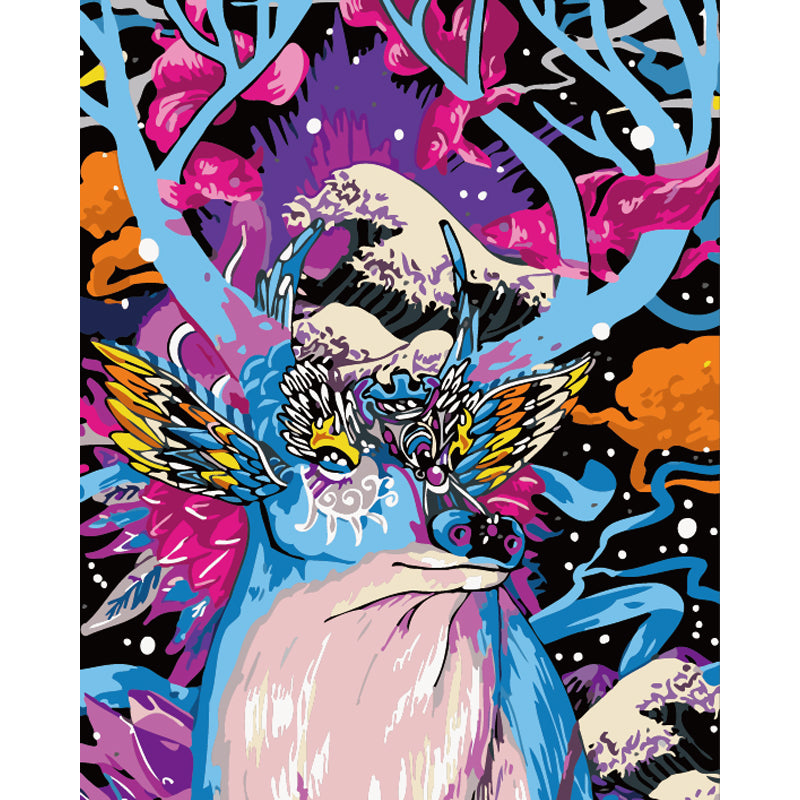 Mystic Moon Owl Fantasy - 40x50 cm paint by numbers kit