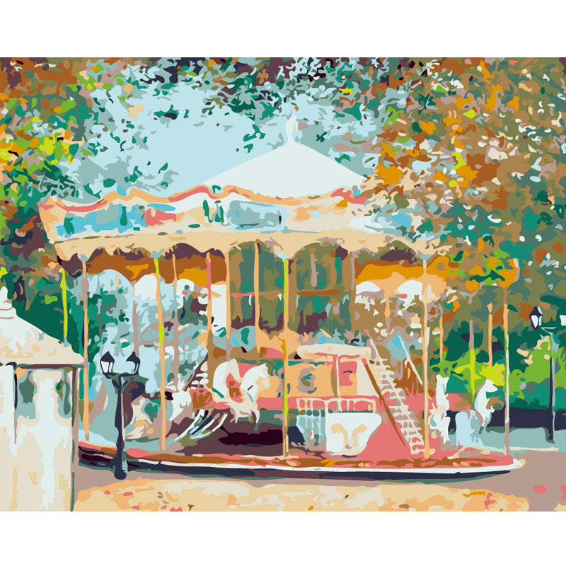Vintage Garden Carousel - 40x50 cm paint by numbers kit