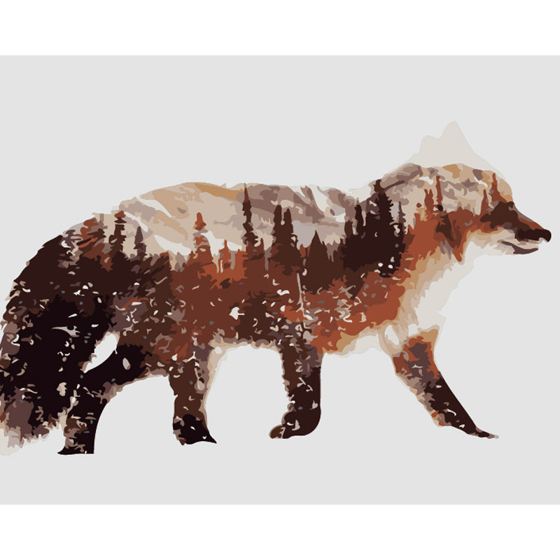 Forest Spirit Wolf - 40x50 cm paint by numbers kit