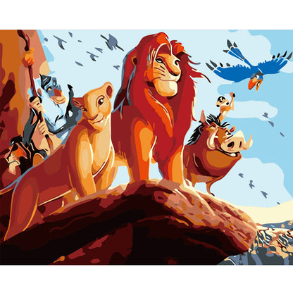 Savanna Lion Pride - 40x50 cm paint by numbers kit