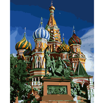 Cathedral of Colorful Domes - 40x50 cm paint by numbers kit