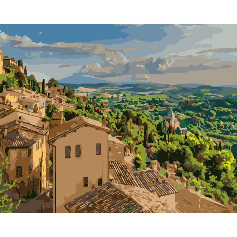 Tuscan Hillside View - 40x50 cm paint by numbers kit