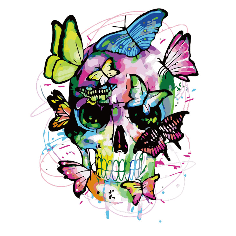 Butterfly Skull Garden - 40x50 cm paint by numbers kit