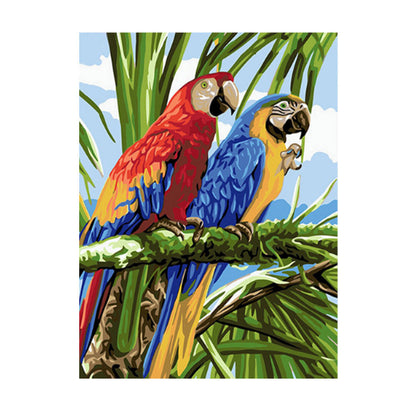 Tropical Macaw Pair - 40x50 cm paint by numbers kit