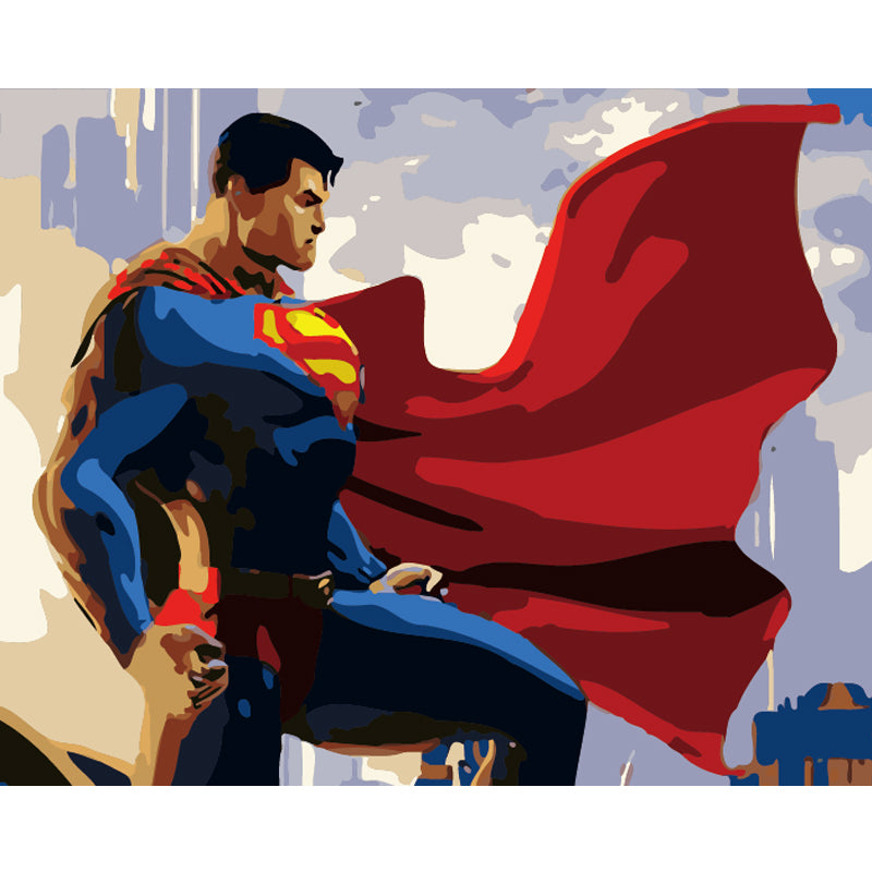 Hero Above the City - 40x50 cm paint by numbers kit