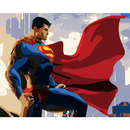 Hero Above the City - 40x50 cm paint by numbers kit