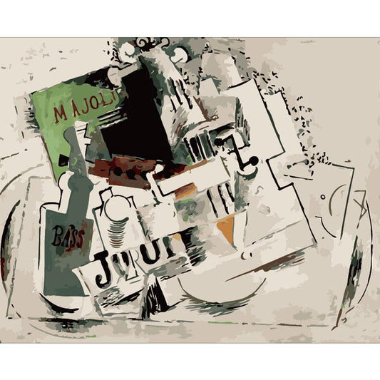 Cubist Studio Still Life - 40x50 cm paint by numbers kit