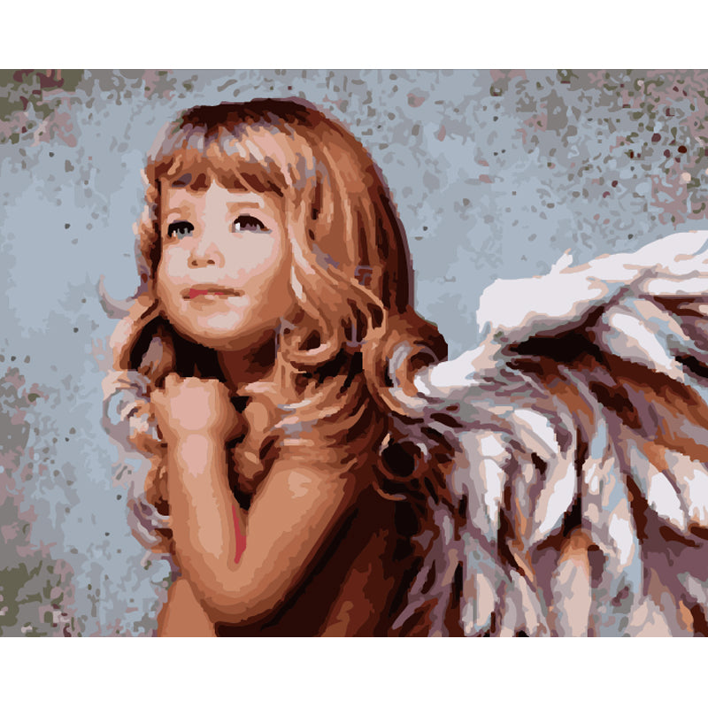 Little Angel Portrait - 40x50 cm paint by numbers kit