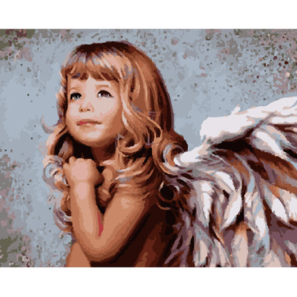 Little Angel Portrait - 40x50 cm paint by numbers kit