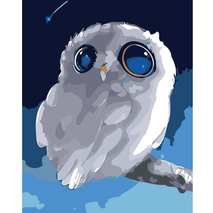 Moonlit Snowy Owl - 40x50 cm paint by numbers kit