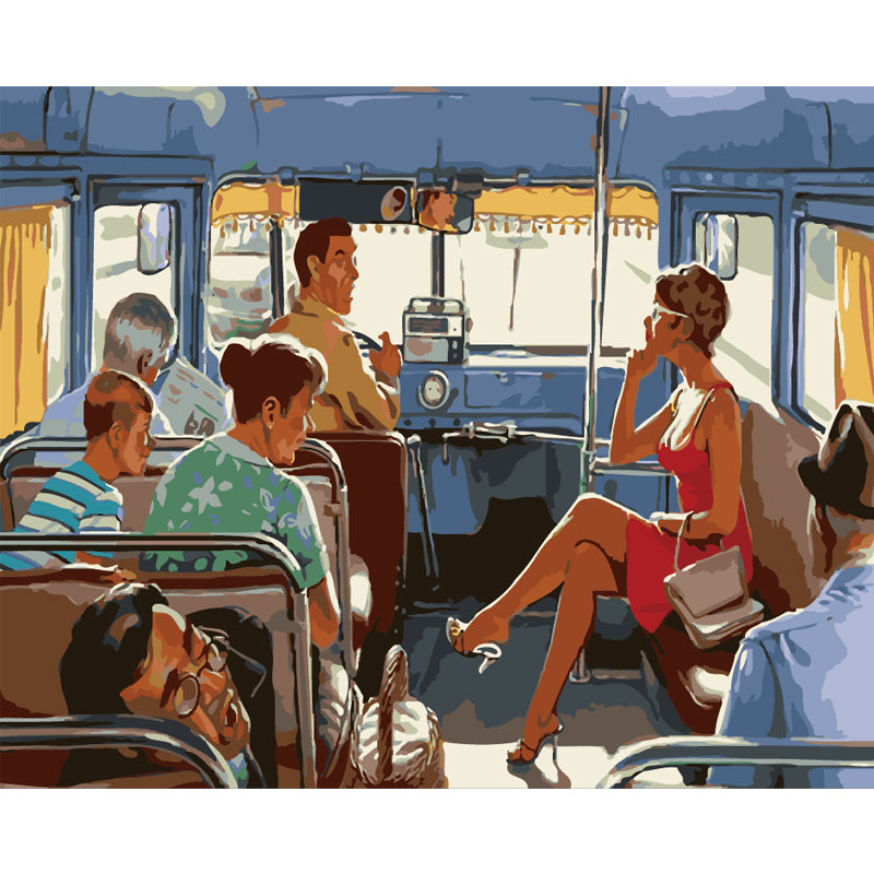 Summer Bus Ride - 40x50 cm paint by numbers kit