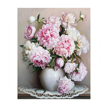 Soft Pink Peony Bouquet - 40x50 cm paint by numbers kit