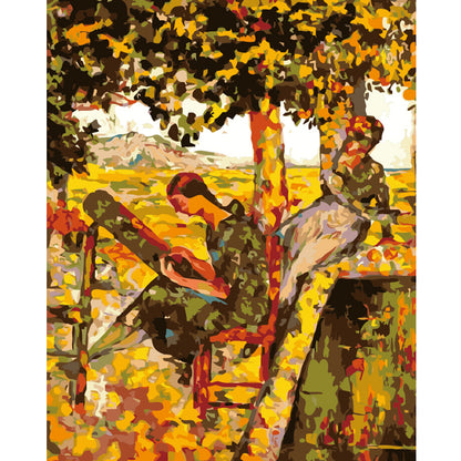 Autumn Artist at Work - 40x50 cm paint by numbers kit