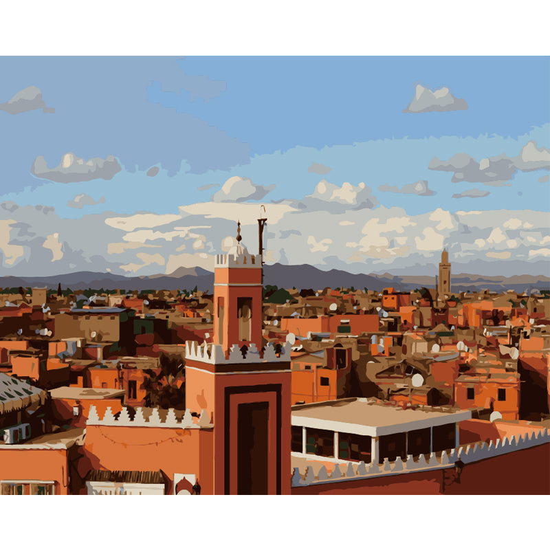 Marrakech Skyline - 40x50 cm paint by numbers kit