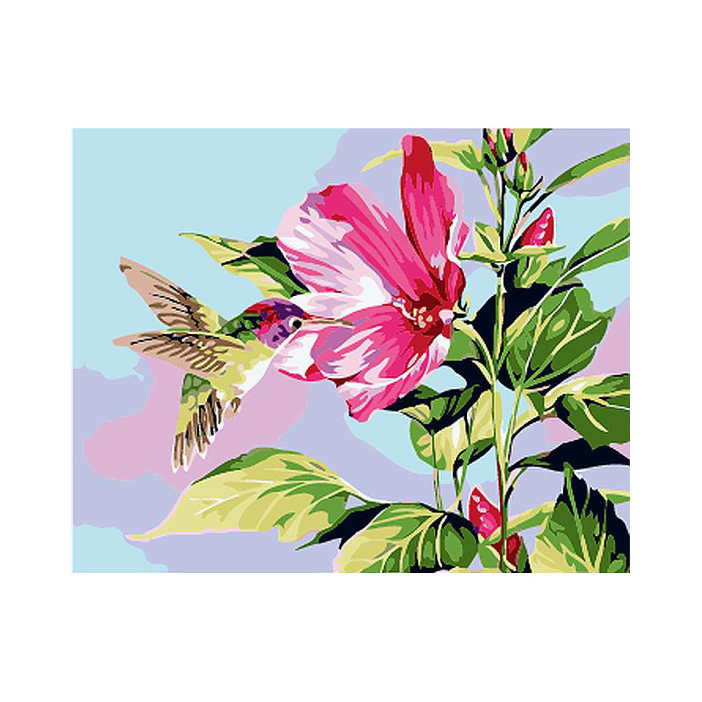 Hummingbird Hibiscus - 40x50 cm paint by numbers kit
