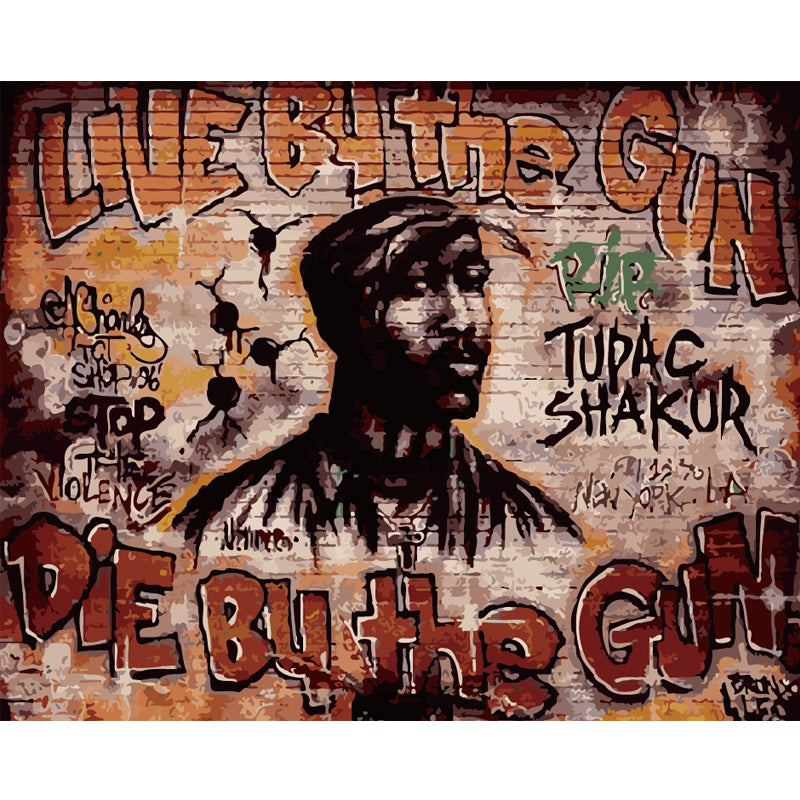 Urban Hip Hop Mural - 40x50 cm paint by numbers kit