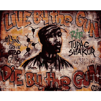 Urban Hip Hop Mural - 40x50 cm paint by numbers kit