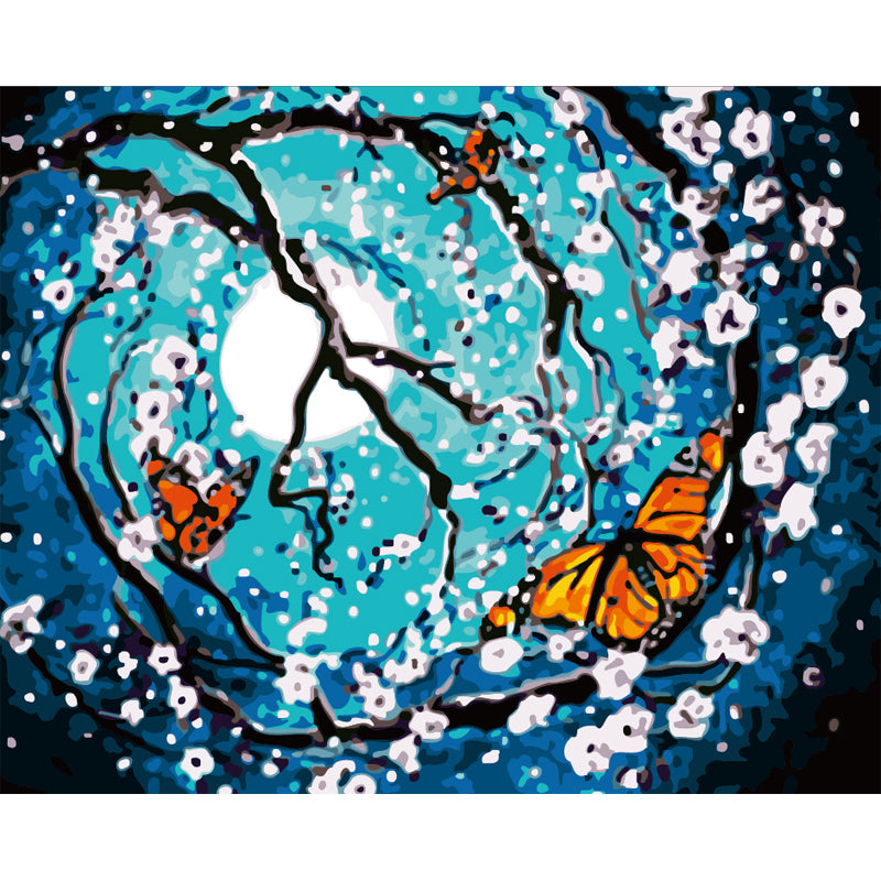 Moonlit Butterflies - 40x50 cm paint by numbers kit